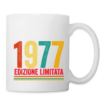 1977 rétro vintage anniversaire version italia - Mug blanc - blanc - Droite
