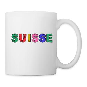 SUISSE. PAYS. GENEVE. HUMOUR. DRAPEAU. GENEVE - Mug blanc - blanc - Droite