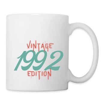 Jahrgang Ausgabe 1992 - Tasse - Weiß - Rechts