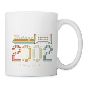 2002 Original 2002 Vintage Vintage Retro Jahrestag - Tasse - Weiß - Rechts