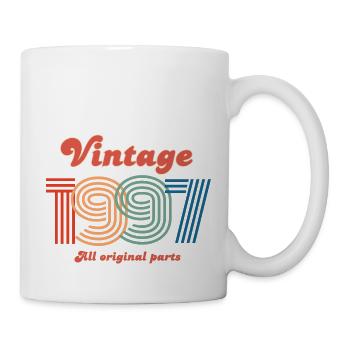 Jahrgang 1997 alle Originalteile - Tasse - Weiß - Rechts