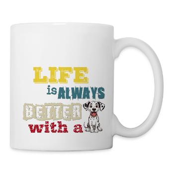 life is always better with a Dalmatian Dalmatian - Mug - white - Right