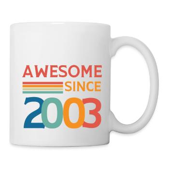 Awesome since 2003 - Mug - white - Right