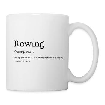 Rowing dictionary definition - Mug - white - Right
