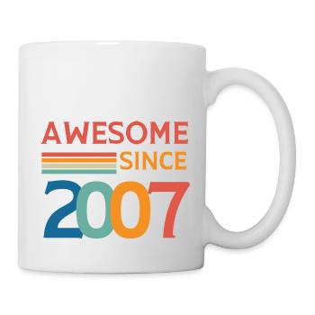 Awesome since 2007 - Mug blanc - blanc - Droite
