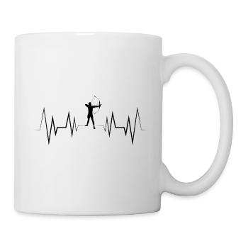Heartbeat Archery Silhouette - Mug - white - Right