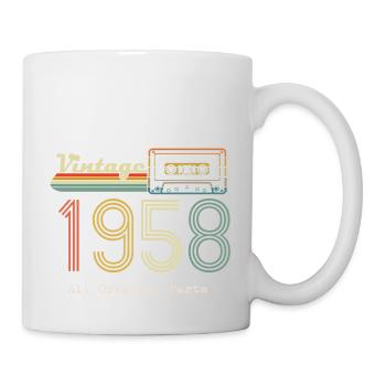 1958 Original 1958 Vintage Vintage Retro Jahrestag - Tasse - Weiß - Rechts