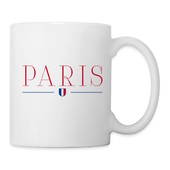 Paris, Frankreich Stil Design T-Shirt - Tasse - Weiß - Rechts
