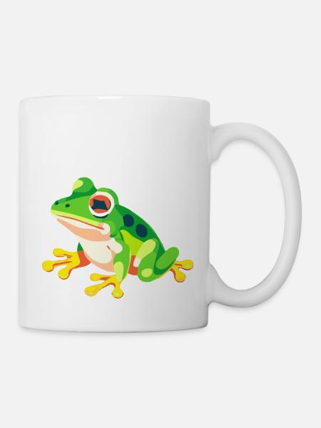 Frosch - Tasse - Weiß