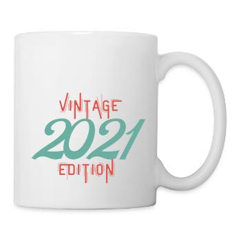 Jahrgang 2021 Ausgabe - Tasse - Weiß - Rechts