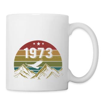 1973 Jahrgang Geburtstag 1973 Retro Geschenkidee - Tasse - Weiß - Rechts