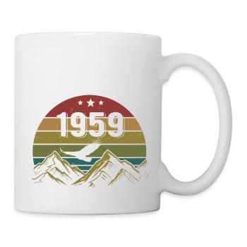 1959 Jahrgang Geburtstag 1959 Retro Geschenkidee - Tasse - Weiß - Rechts