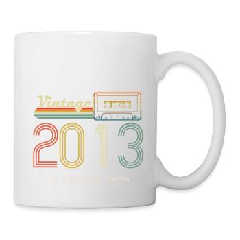 2013 Original 2013 Vintage Vintage Retro Jahrestag - Tasse - Weiß - Rechts