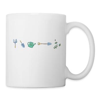 plantes de jardin parterre de jardinage - Mug blanc - blanc - Droite