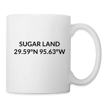 Sugar Land Texas USA Coordinates - Mug - white - Right