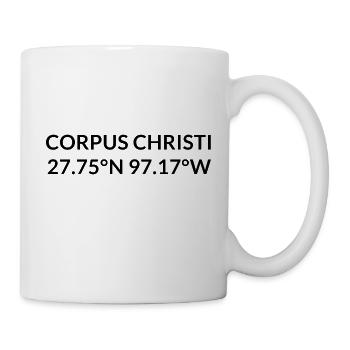 Corpus Christi Texas USA Koordinaten - Tasse - Weiß - Rechts