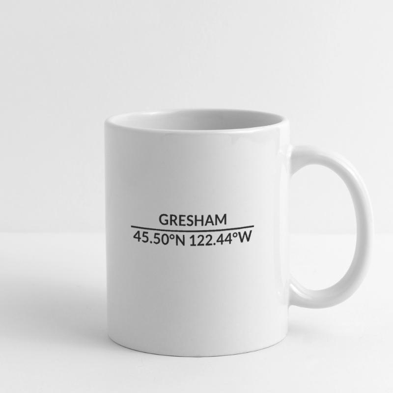 Gresham, Oregon, USA Coordinates Mug