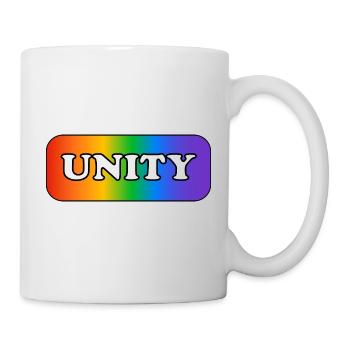 Einheit Regenbogen LGBTQ-Stolz - Tasse - Weiß - Rechts