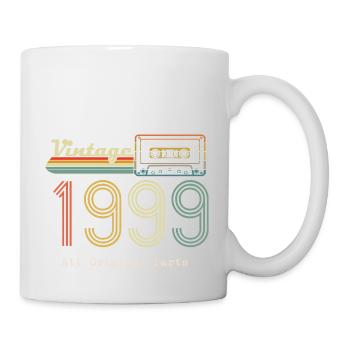 1999 Original 1999 Vintage Vintage Retro Jahrestag - Tasse - Weiß - Rechts