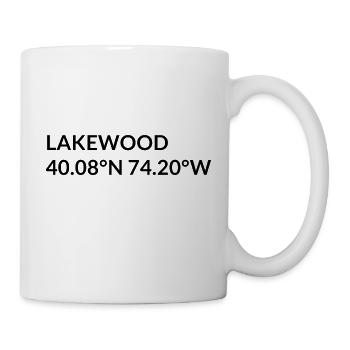 Lakewood, New Jersey, United States Coordinates - Mug - white - Right