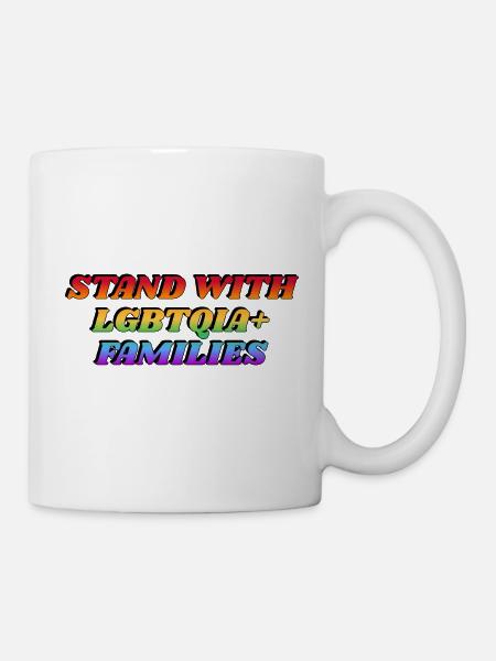Stand with LGBTQIA Families - Mug - white