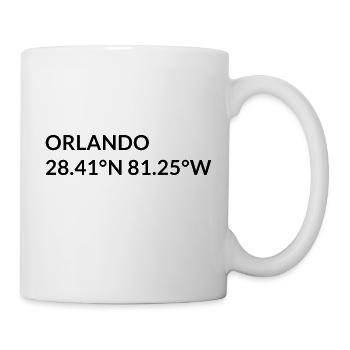 Orlando, Floride, États-Unis Coordonnées - Mug blanc - blanc - Droite