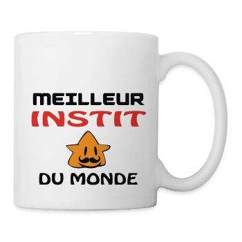 MEILLEUR INSTIT DU MONDE - Mug blanc - blanc - Droite