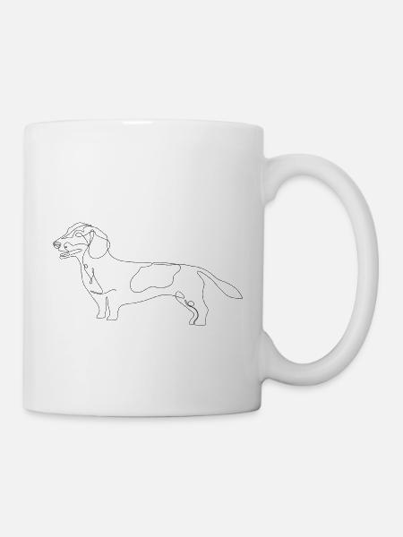 Dackel Moritz - Tasse - Weiß