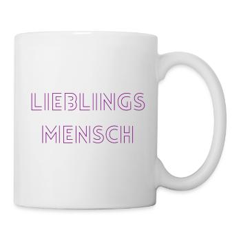 Lieblingsmensch lila - Tasse - Weiß - Rechts
