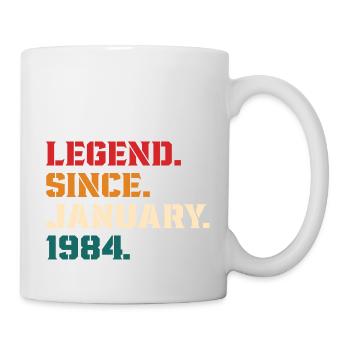 Legende seit Januar 1984 - Tasse - Weiß - Rechts