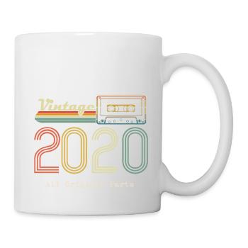 2020 Original 2020 Vintage Vintage Retro Jahrestag - Tasse - Weiß - Rechts