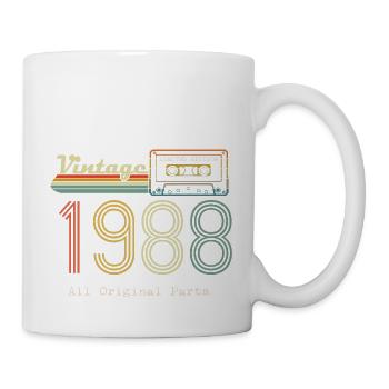 1988 Original 1988 Vintage Vintage Retro Jahrestag - Tasse - Weiß - Rechts