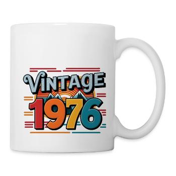 Vintage 1976 47 Year Old Birthday Gift Man Fe - Mug - white - Right
