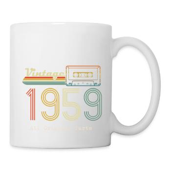 1959 Original 1959 Vintage Vintage Retro Jahrestag - Tasse - Weiß - Rechts
