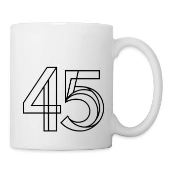 45 - Tasse - Weiß - Rechts