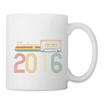 2016 Original 2016 Vintage Vintage Retro anniversa - Mug - white - Right