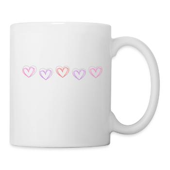 Herzlinie - Tasse - Weiß - Rechts