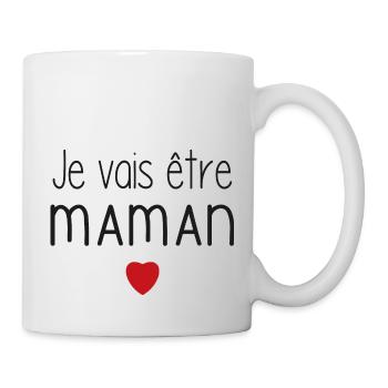 I'm going to be mom - heart - Mug - white - Right