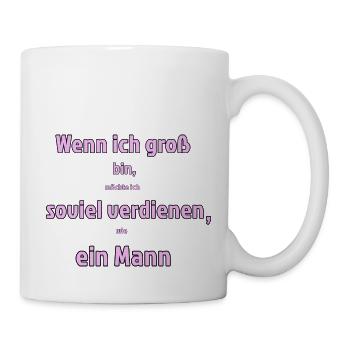 Equal pay - Tasse - Weiß - Rechts