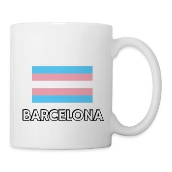 Trans Pride Flag Barcelona - Mug - white - Right