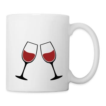 Weingläser Silhouette - Tasse - Weiß - Rechts