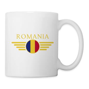 I Love Romania, Elegance Style Design T-Shirt - Mug - white - Right