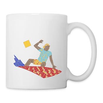 Surfer-Labyrinth - Tasse - Weiß - Rechts