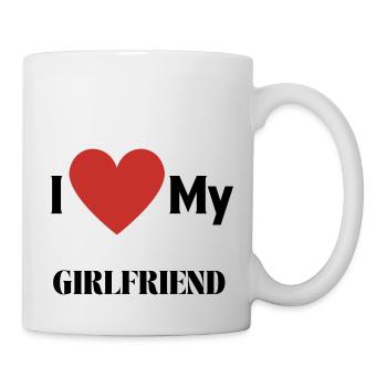 J’aime ma copine - Mug blanc - blanc - Droite