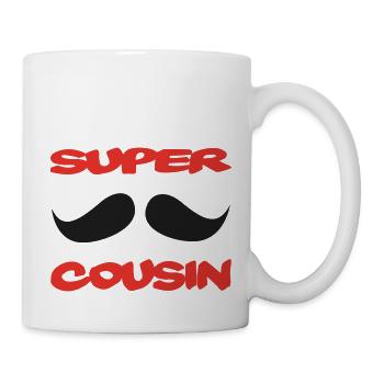 super cousin - Mug blanc - blanc - Droite