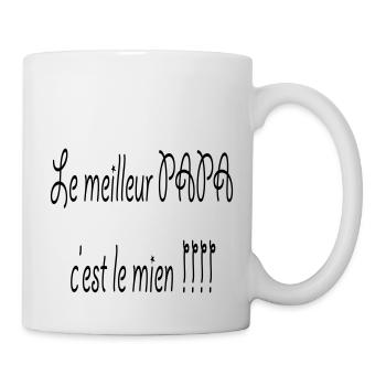 Der beste Papa ist mein!! - Tasse - Weiß - Rechts