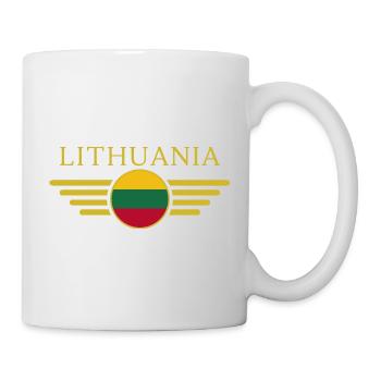I Love Lithuania, Elegance Style Design T-Shirt - Mug - white - Right