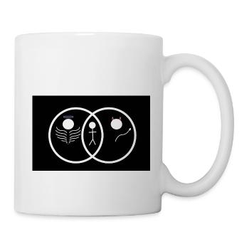 Angel or Devil? Cute design Venn diagram - Mug - white - Right