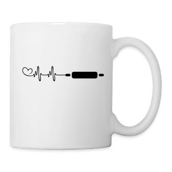 Küchenrolle Nudelholz - Tasse - Weiß - Rechts