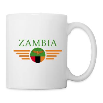 Ich liebe Sambia, Eleganz Stil Design T-Shirt - Tasse - Weiß - Rechts
